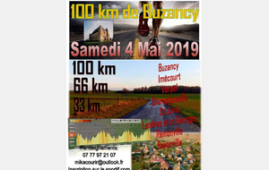 100 km De Buzancy ( Route) / 66km /33km