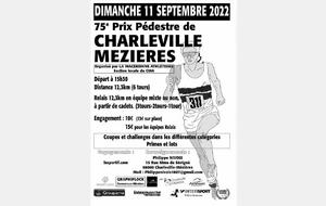 Prix pédestre de Charleville Mézières 2022